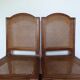 Duo de chaises cannées