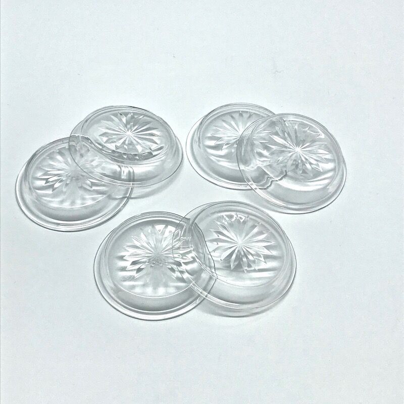 Six crystal coasters Baccarat