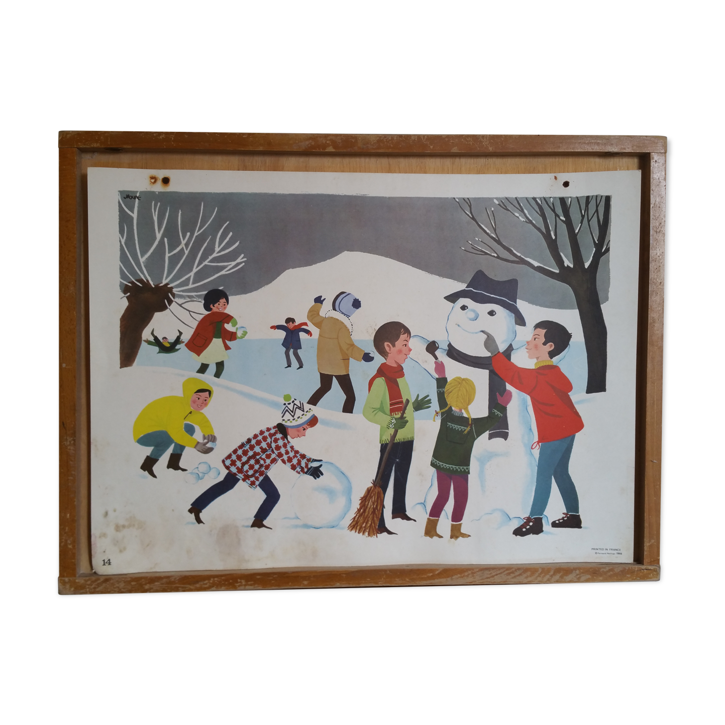 Poster vintage school