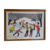 Poster vintage school