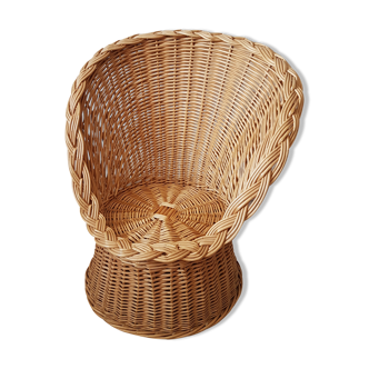 Fauteuil en osier