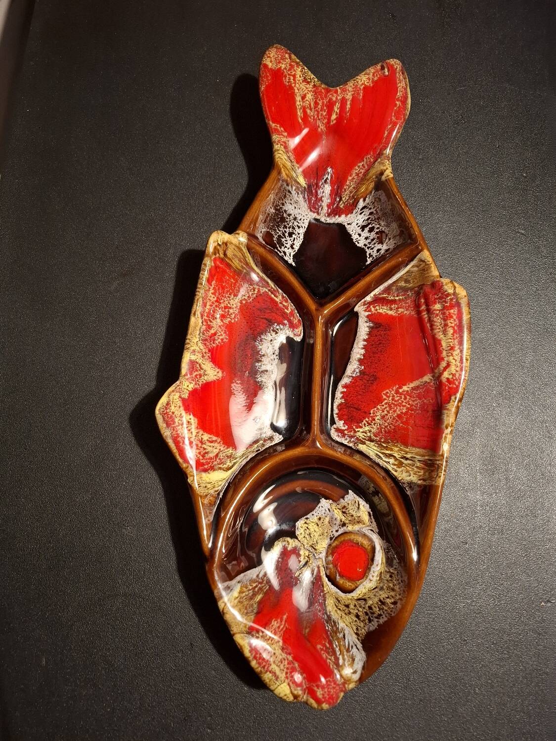 Vintage compartment plate Vallauris