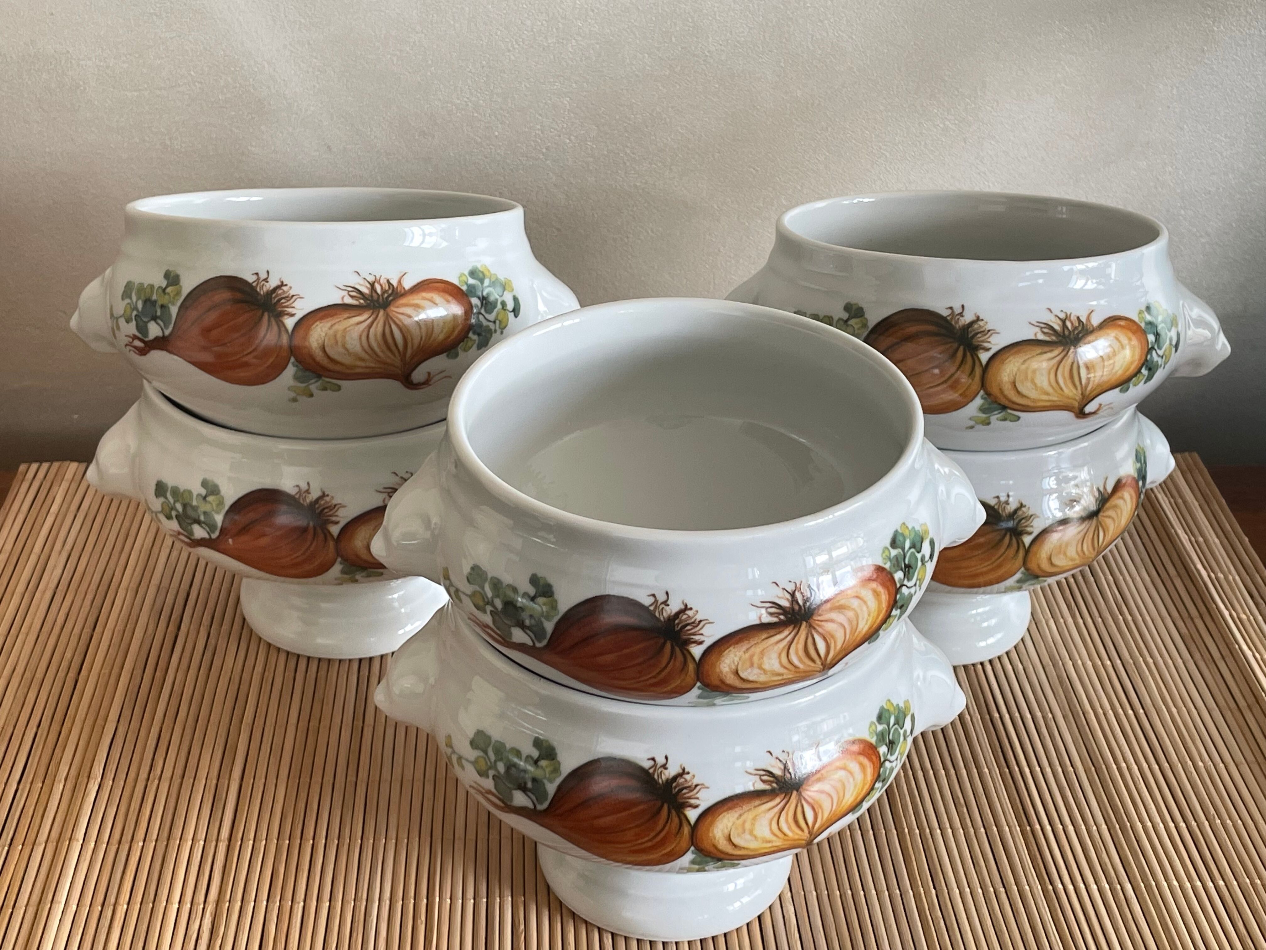 6 onion bowls Bavaria porcelain