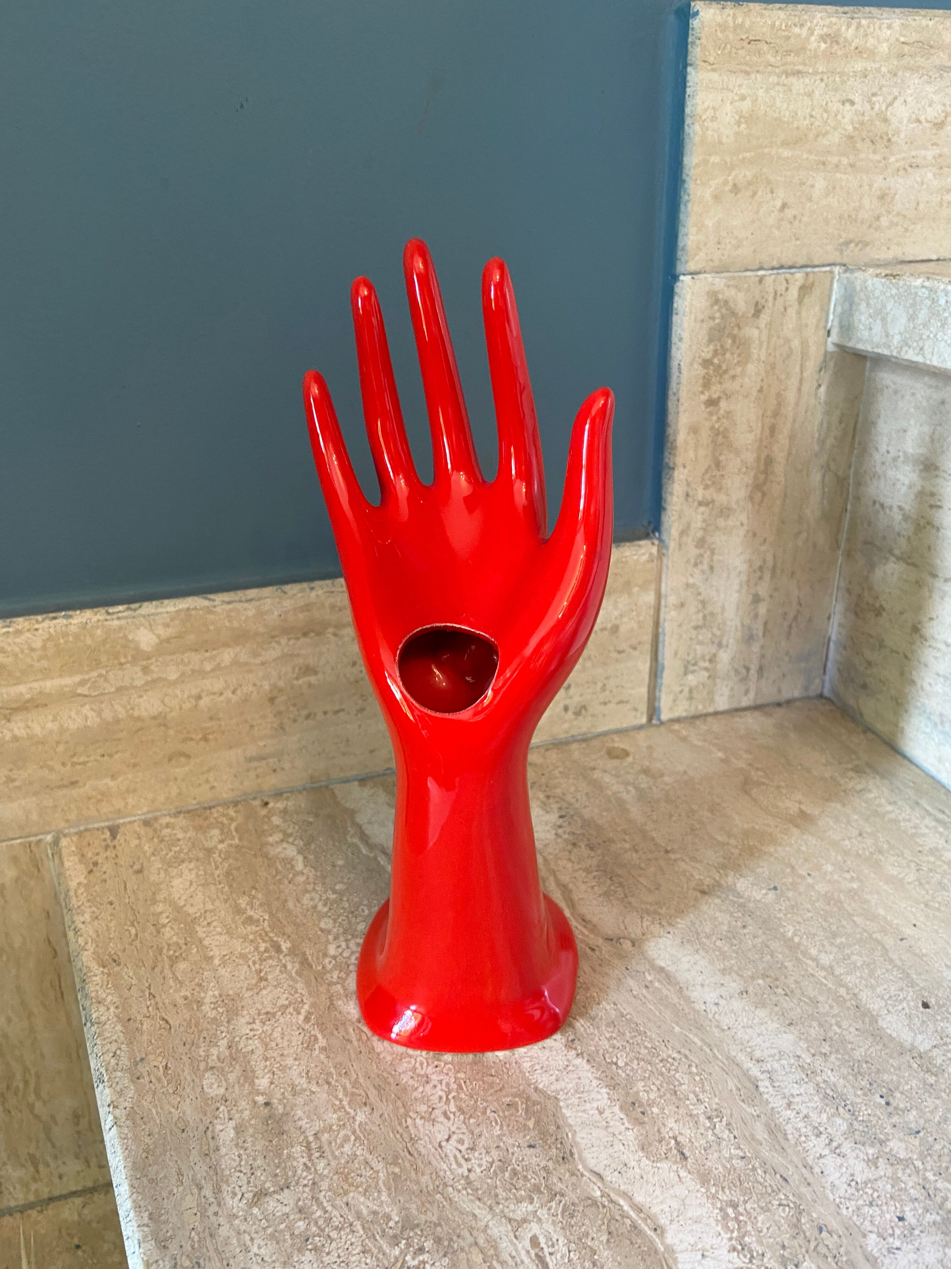 Hand baguier and soliflore in vintage ceramic