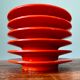 Rosti Mepal set of 6 orange egg cups, space age from Scandinavian design for apartment decoration