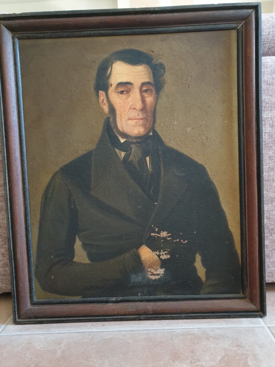 Portrait oil on canvas XIXth century