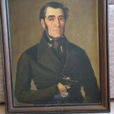 Portrait oil on canvas XIXth century