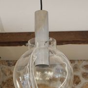 Murano blown glass pendant light 'Membrane' Toni Zuccheri 1960