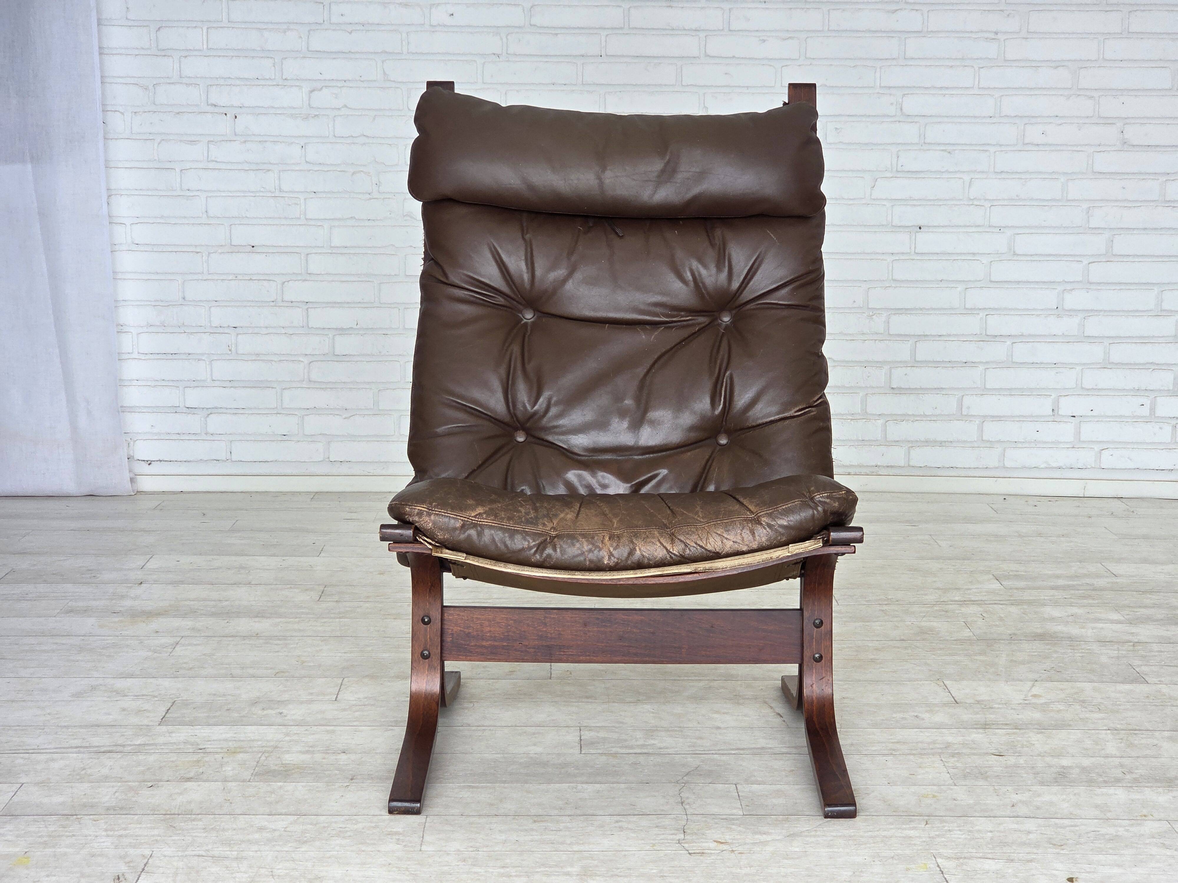 1970s, Norwegian design by Ingmar Relling, lounge chair, model "Siesta".
