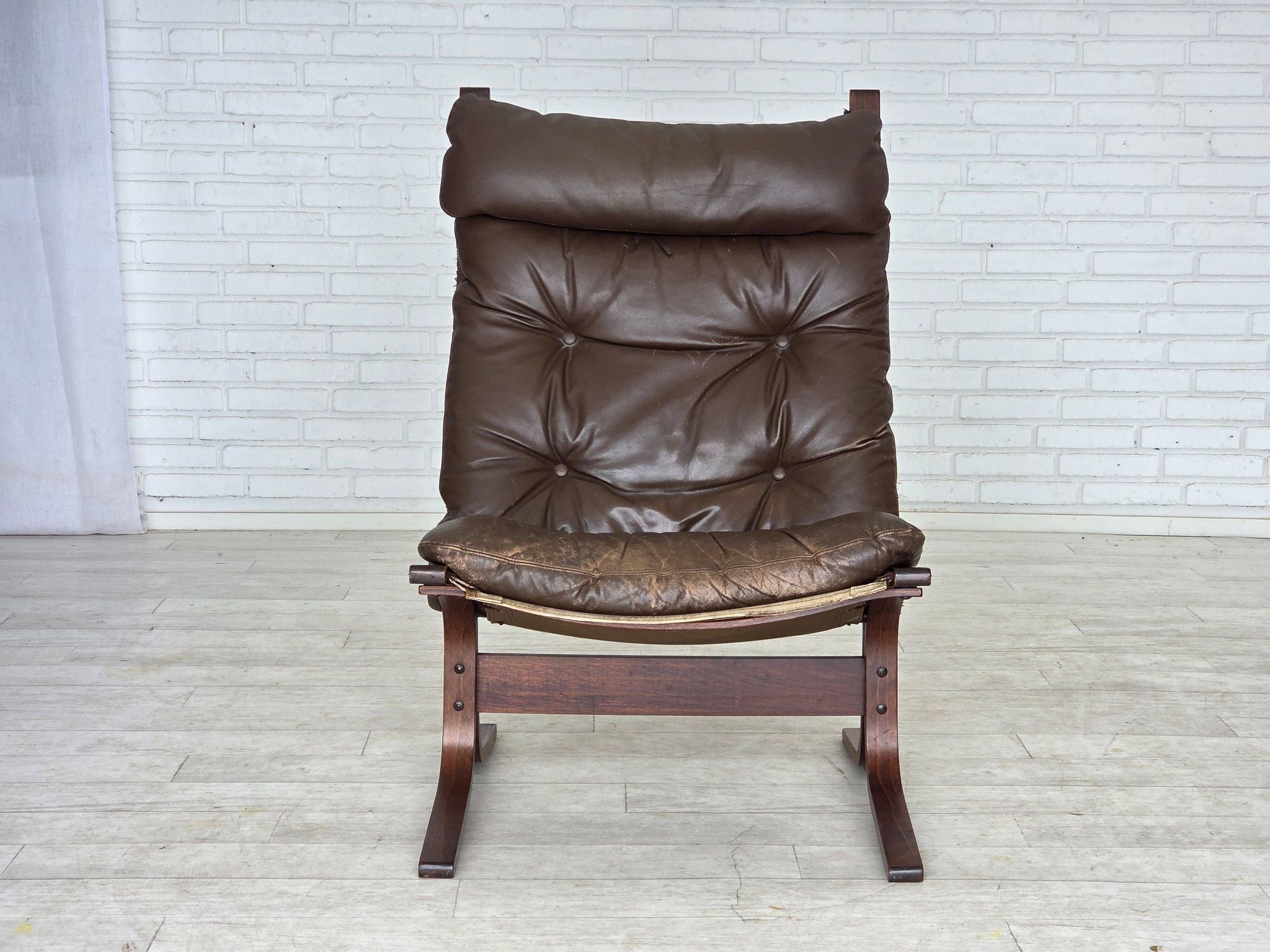 Années 1970, design norvégien par Ingmar Relling, fauteuil, modèle "Siesta".
