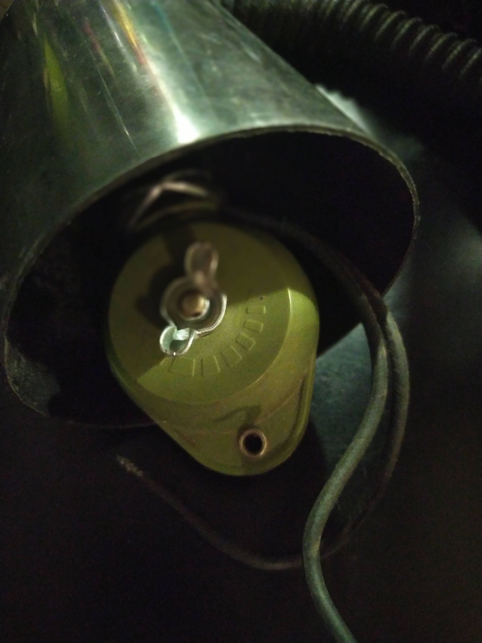 suspension vintage opaline Italy 1970 système Rolly