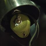 vintage opaline suspension Italy 1970 Rolly system