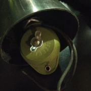 suspension vintage opaline Italy 1970 système Rolly