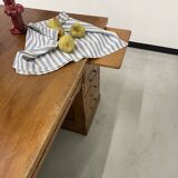 Oak and veneer counter or desk