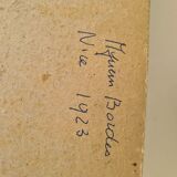 Study of nude in the workshop - oil of 1923 by Bordes