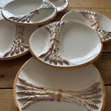 Asparagus plates barbotine