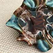 Vide-poche poisson Vallauris – céramique bleue – années 1970