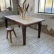 Solid oak farmhouse table 185cm