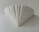 Vintage porcelain shell wall lamp, France 1970