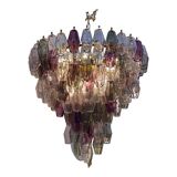 Contemporary Mid-Centyry Modern "Poliedri" Murano Glas Chandelier