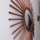 Mirror Chaty Vallauris witch's eye Fleche vintage Copper