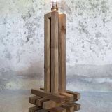 Wooden table lamp.