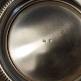 Silver-plated metal table ice bucket with lion head decoration