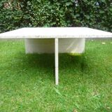Travertine coffee table. Up & Up (Italy). Vintage 70s