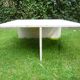 Table basse  travertin. Up & Up (Italy). Vintage 70s