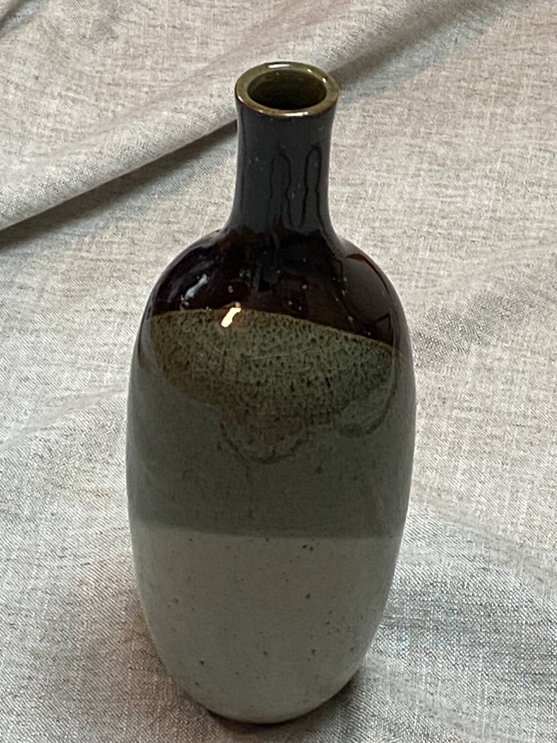 Glazed stoneware vase signed Charles Hair