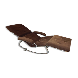 Rocking-cahair chaise longue vintage design LAMA année 60-70