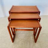 Vintage Danish mid-century retro Kai Kristiansen nesting tables 1960s