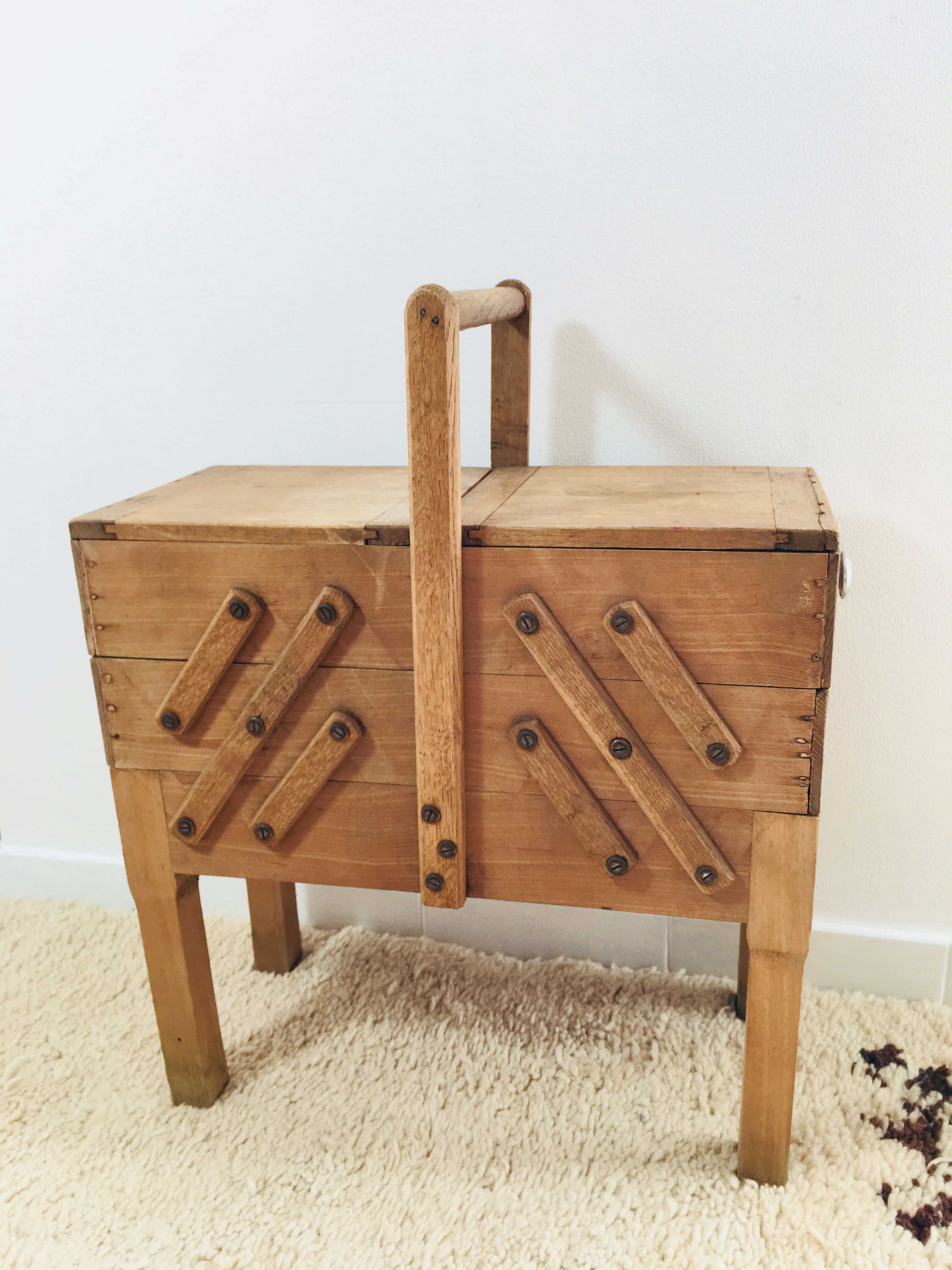 Vintage sewing basket