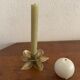 Brass flower candle holder.