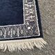 Ming style wool bedside or accent rug 60x120cm