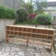 Vintage pitch pine craft furniture, 20 lockers, 2 mobile shelves