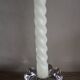 Glass flower candle holder vintage taper candle