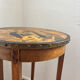 Art deco side table in wood with paint