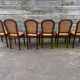 Six Chaises cannées en acajou , Art Décoratif, XX Siècle