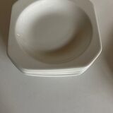 Set of 6 octagonal scandinavian hollow plates 1970