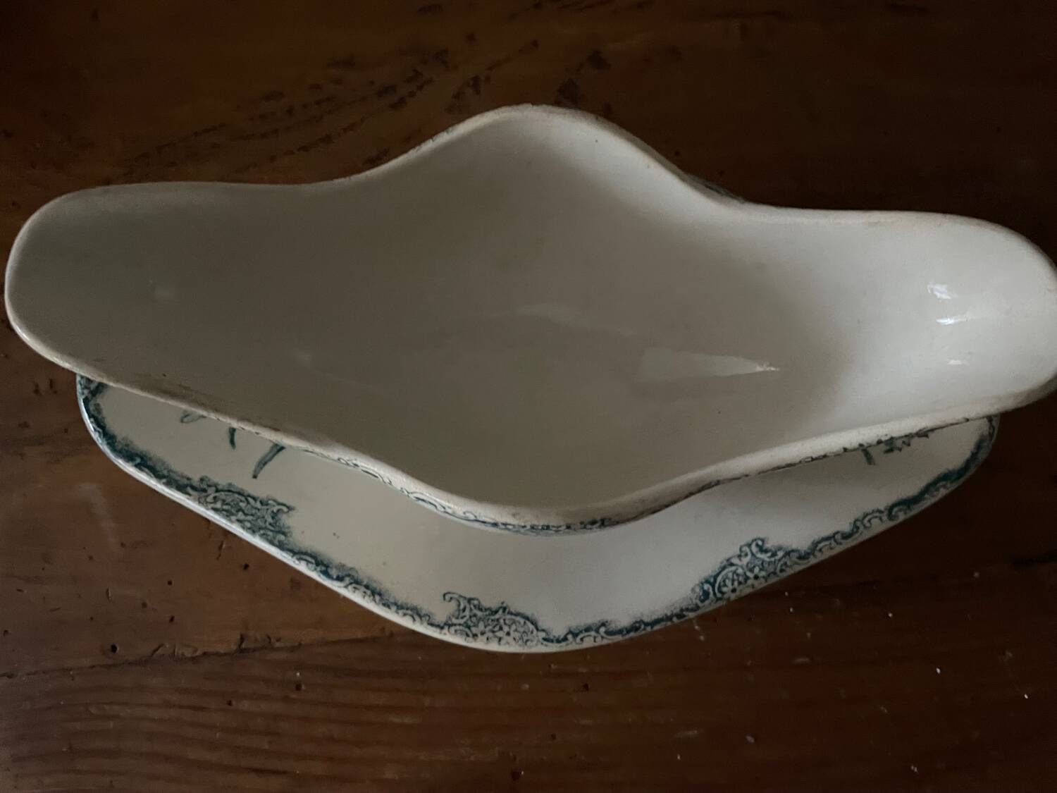 Clairefontaine ironstone gravy boat