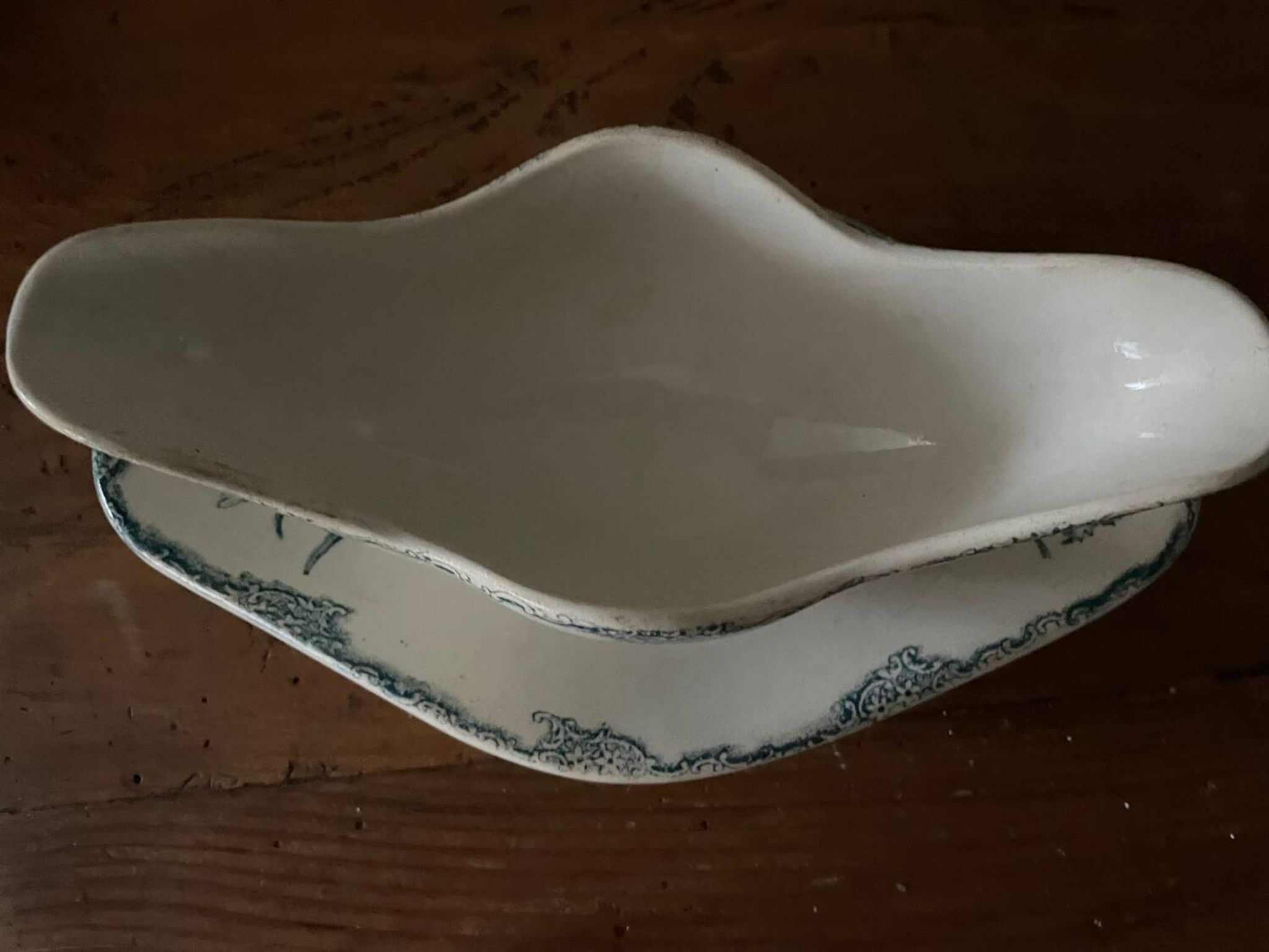 Clairefontaine ironstone gravy boat