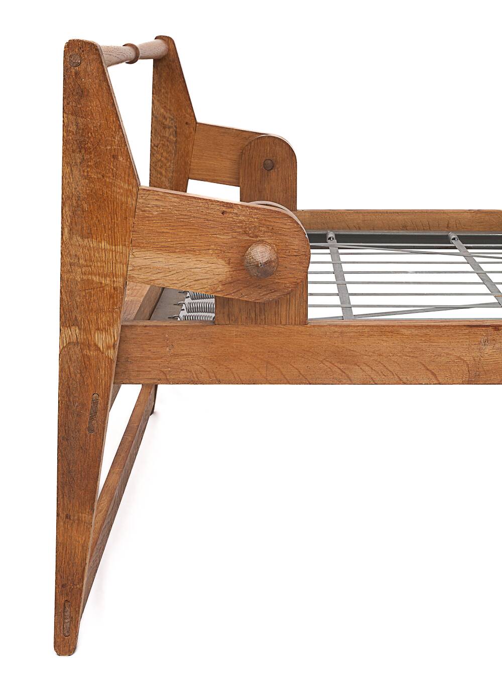 Antique folding daybed by Guillerme and Chambron