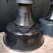 Industrial hanging lamps in enamelled metal, 50