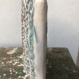 Vintage ceramic vase, decorated relief