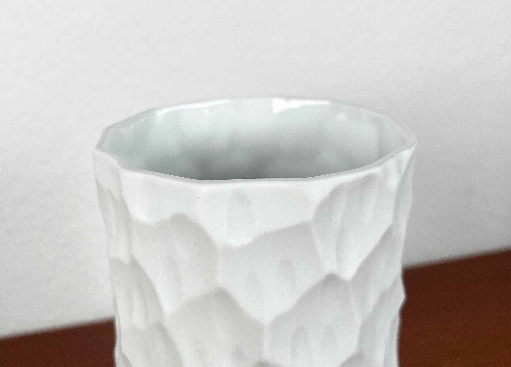 Vintage German minimalist porcelain vase by Thomas, 1970s.