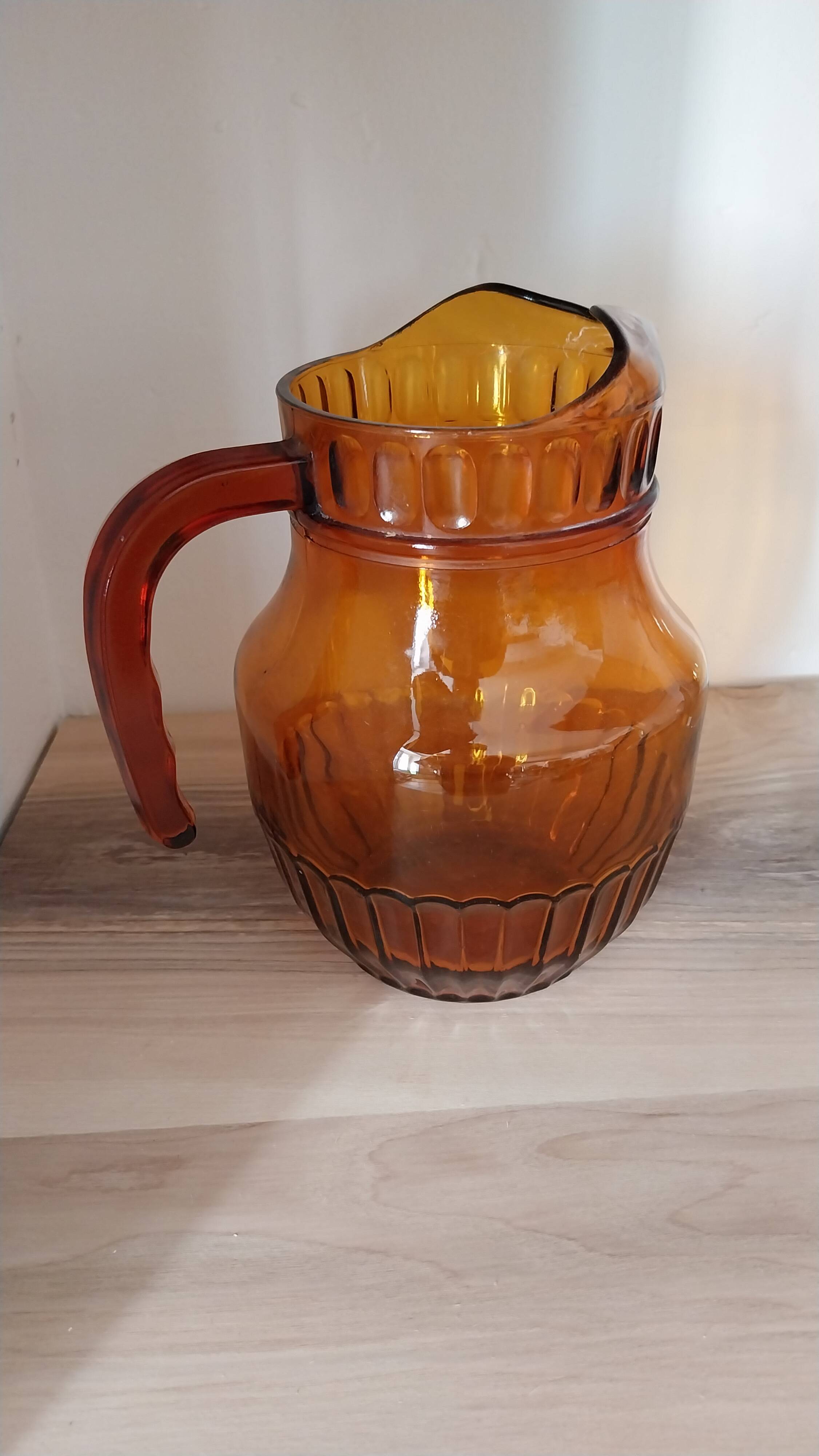 Amber Glass Jug