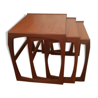 Teak pull-out tables G-Plan 60s
