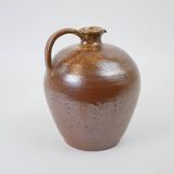 Brown stoneware vase / pitcher