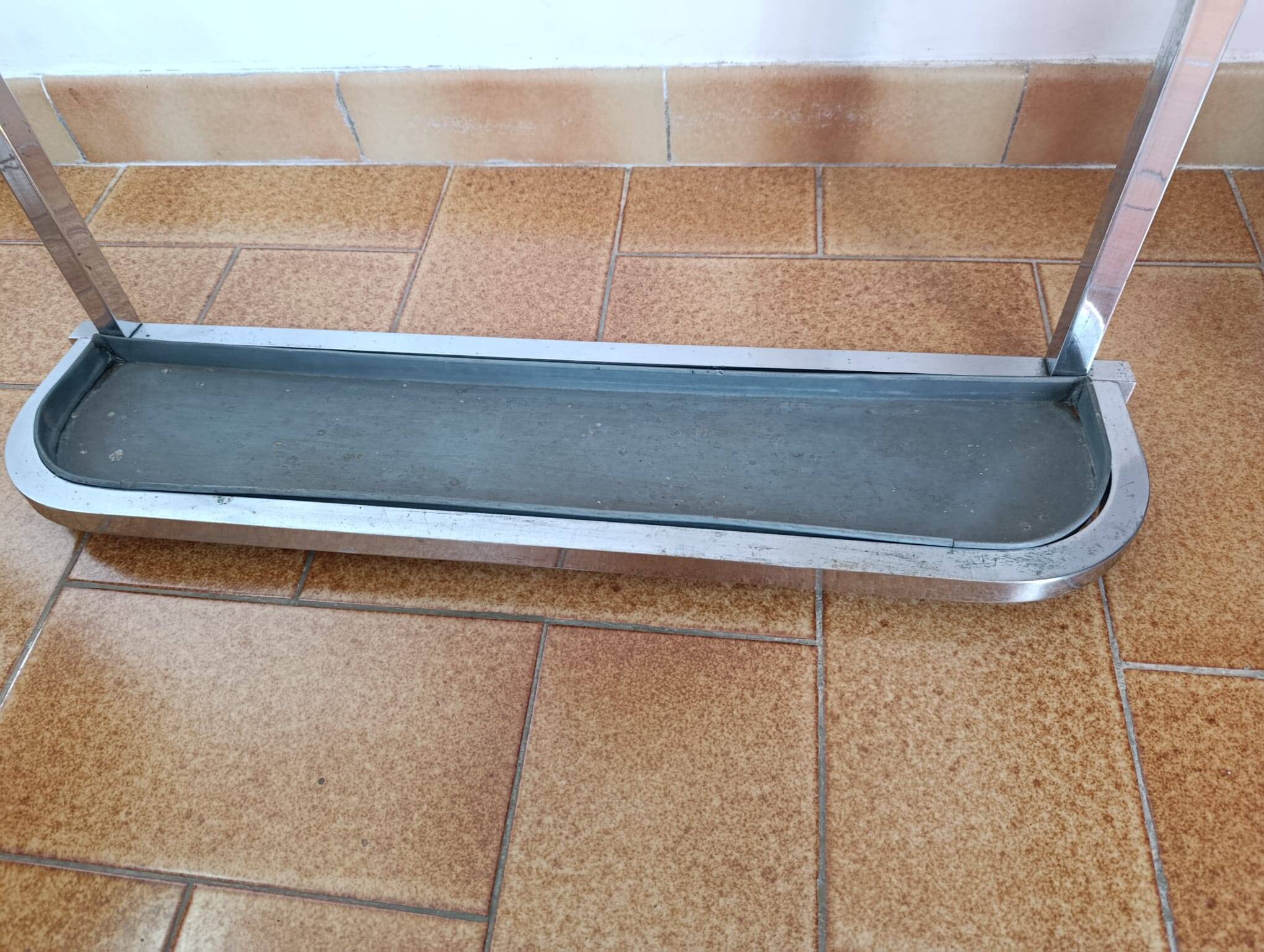 Vintage coat rack / hanger in chrome brass - Art Deco